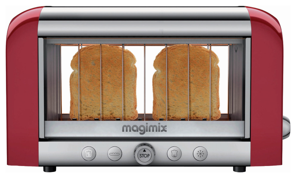 Magimix Toaster Vision Red 1450 Watt Toaster Transitional Toasters