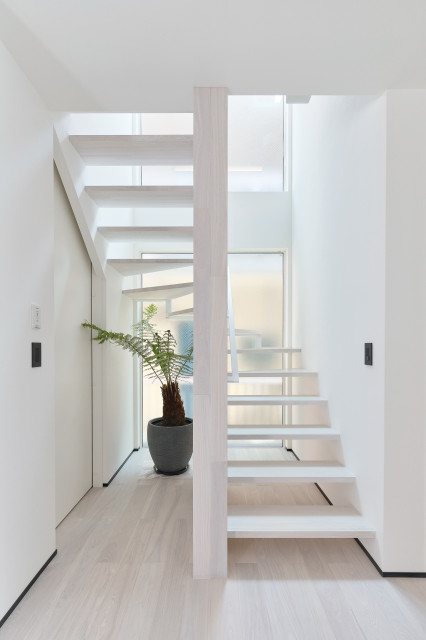 S邸 moderno-escalera