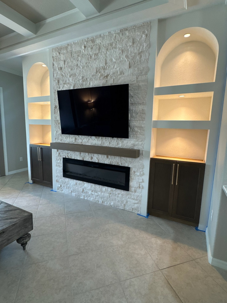 Fireplace Wall w/ Arches
