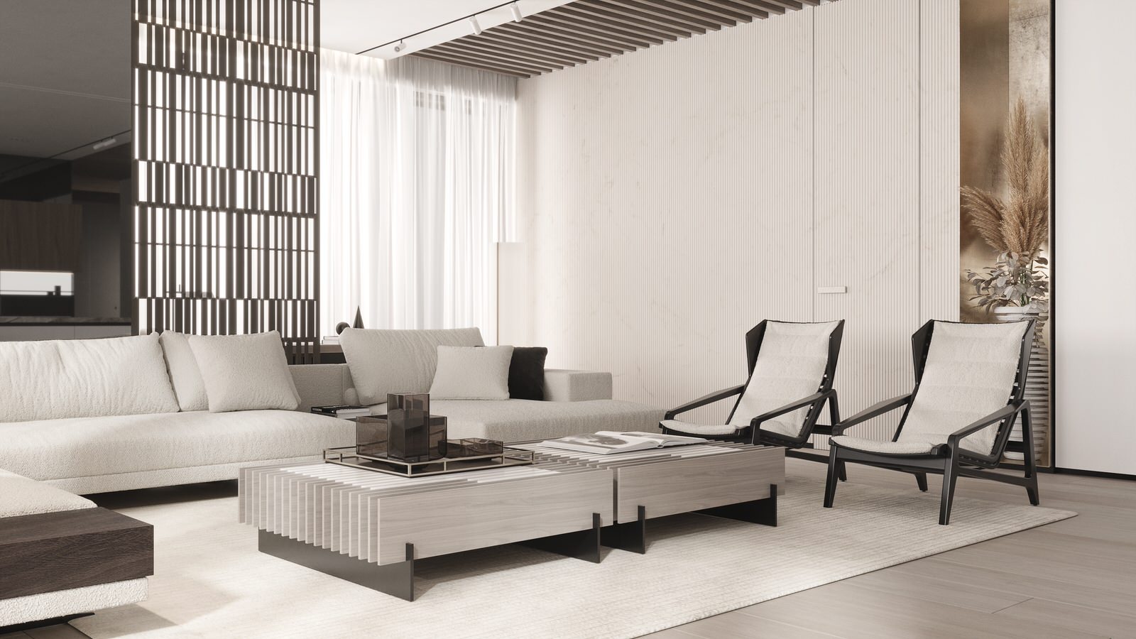 Modern megalopolis apartment