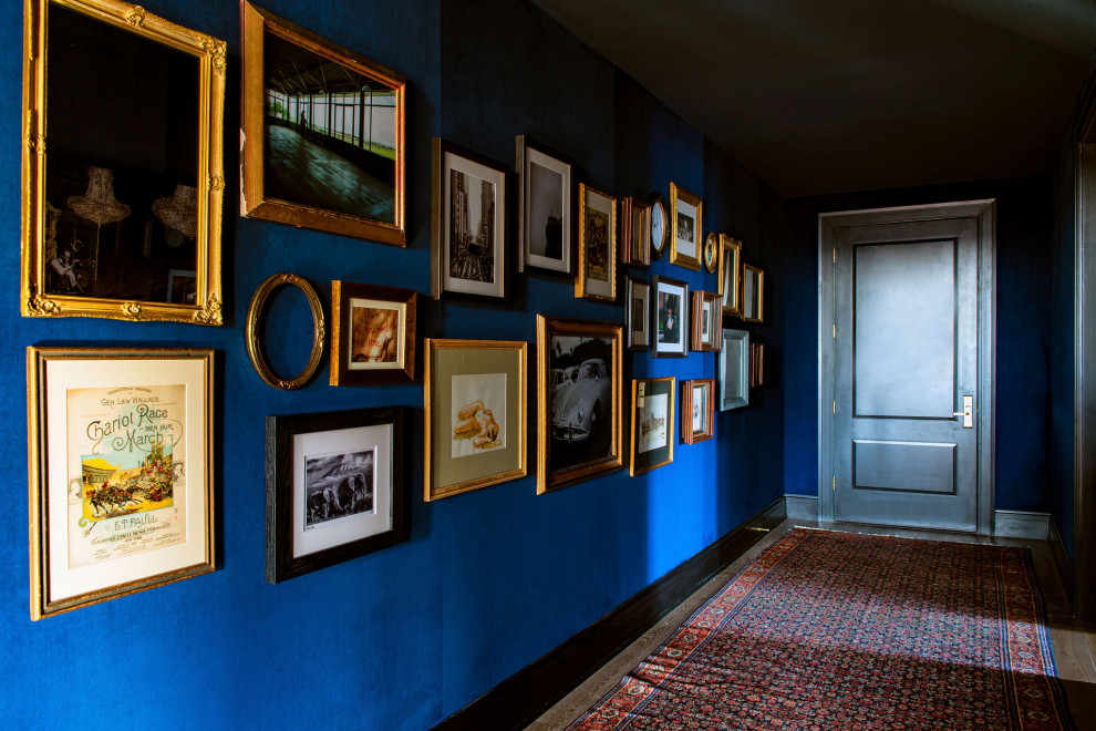 Inspiration for a transitional hallway remodel in Miami