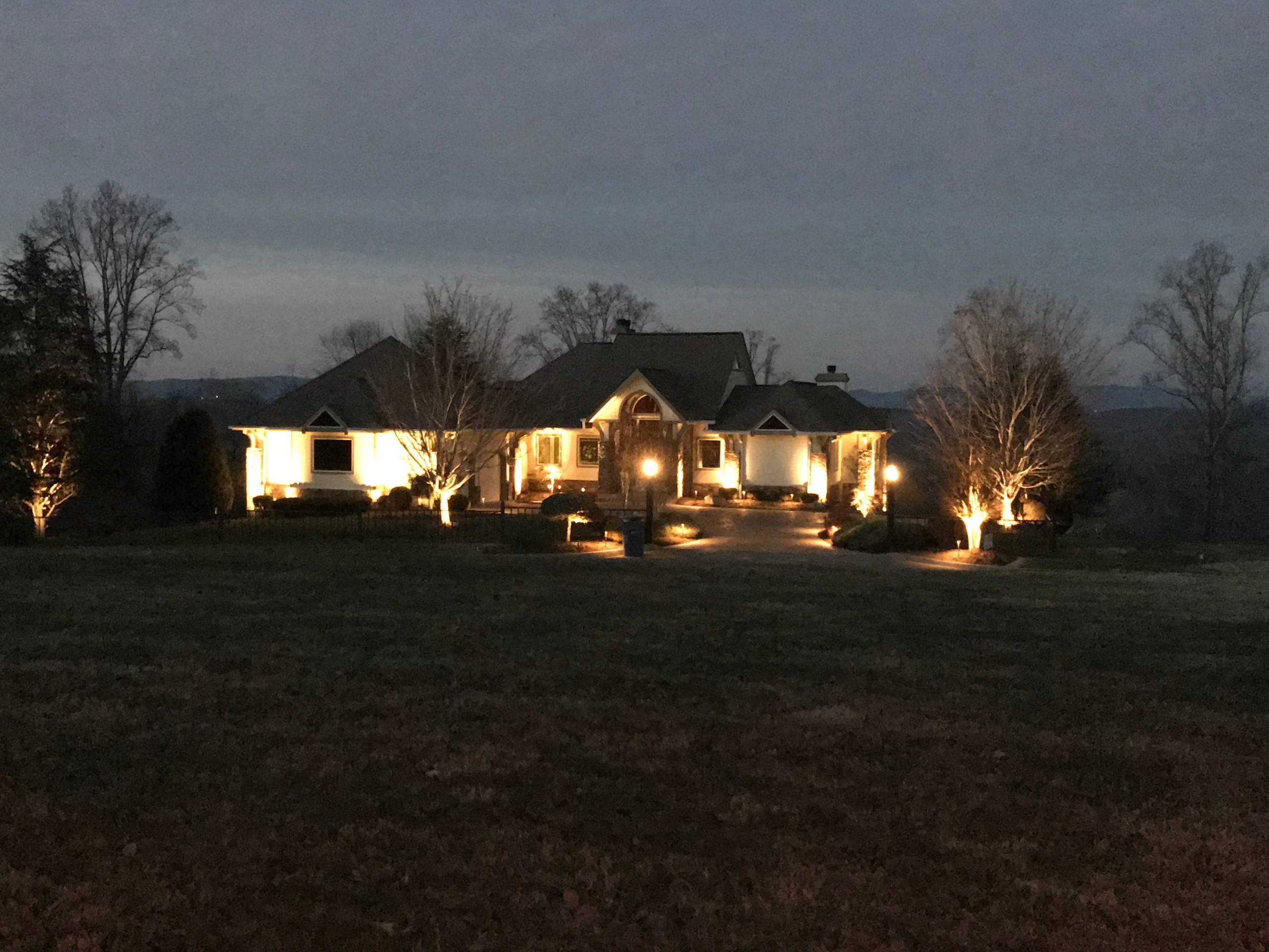 Front Yard Landscape and Lighting