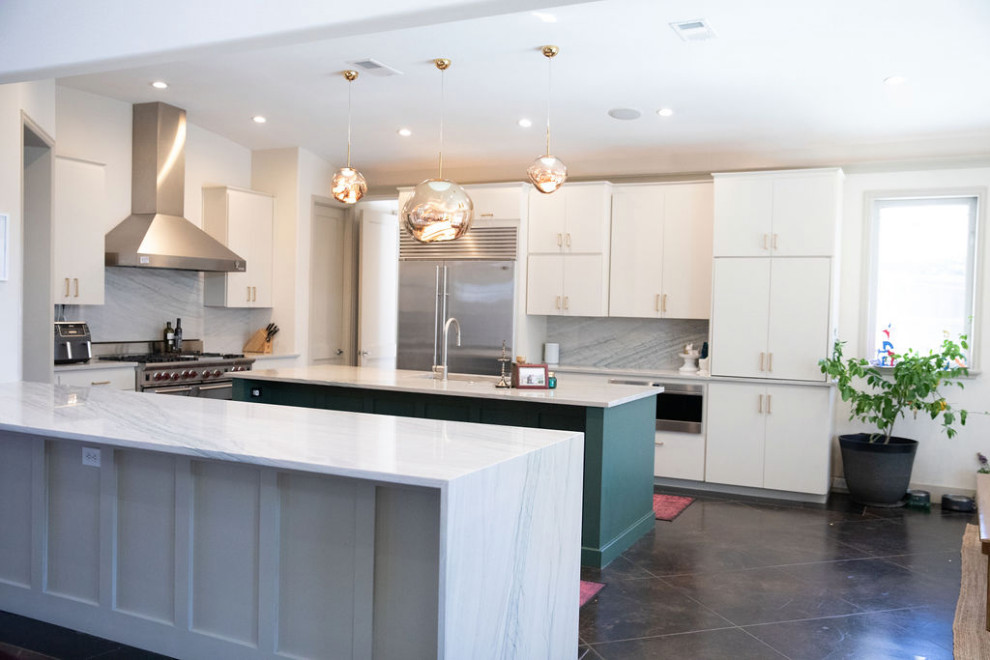 Entry, Living, Kitchen, Laundry + Bathrooms