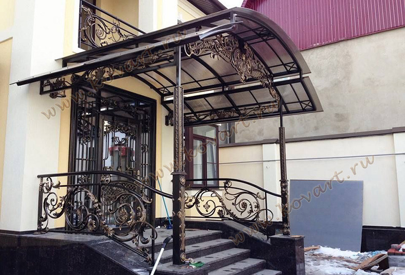 Кованые козырьки