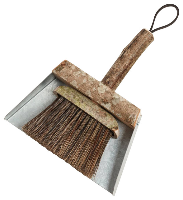 Handmade Wooden Potting Shed Brush and Pan by Geoffrey Fisher Design
