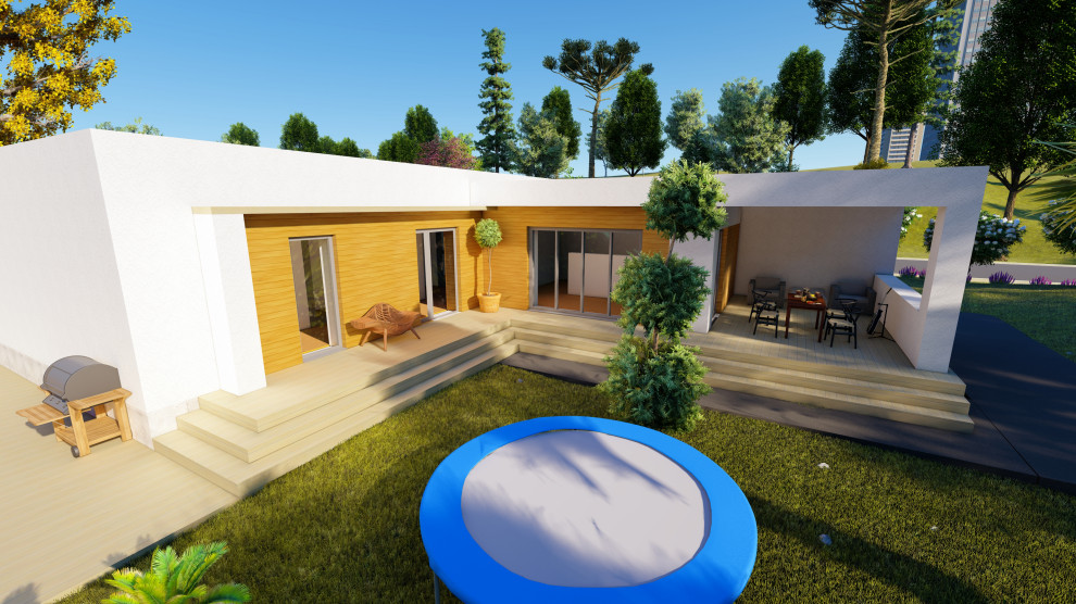 Дом на берегу моря с бассейном