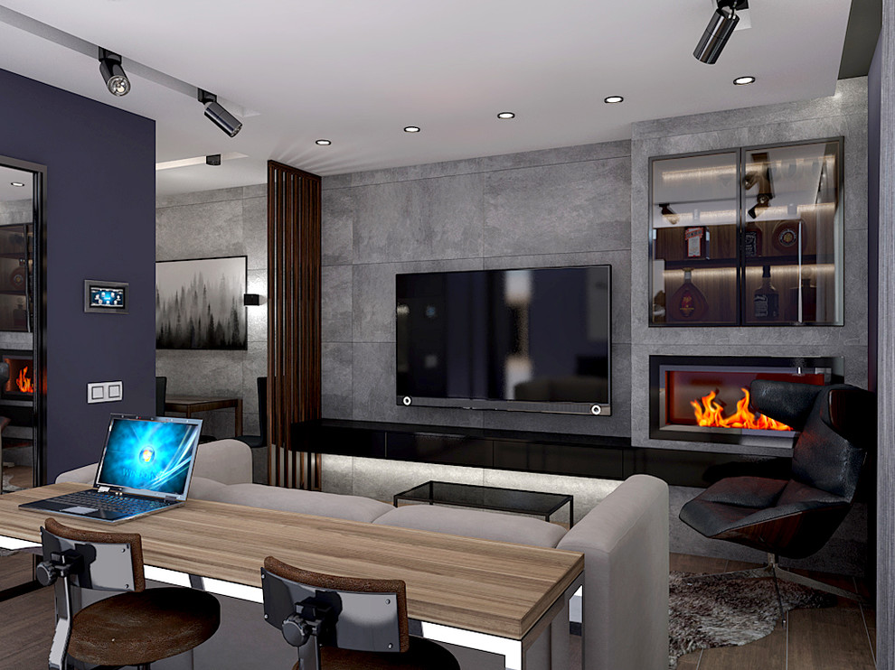 Квартира-студия, ЖК "Юнтолово" c элементами Лофт.