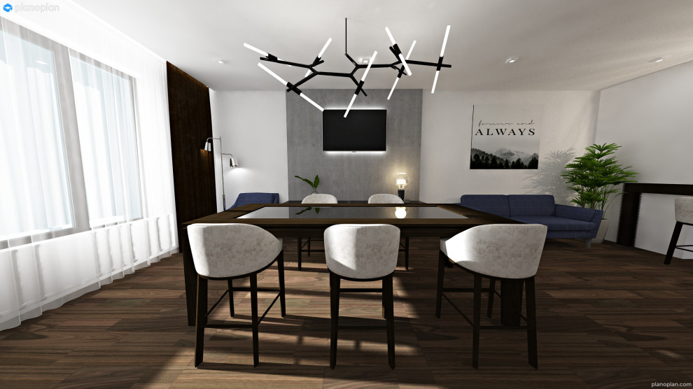 Дизайн-проект первого этажа коттеджа