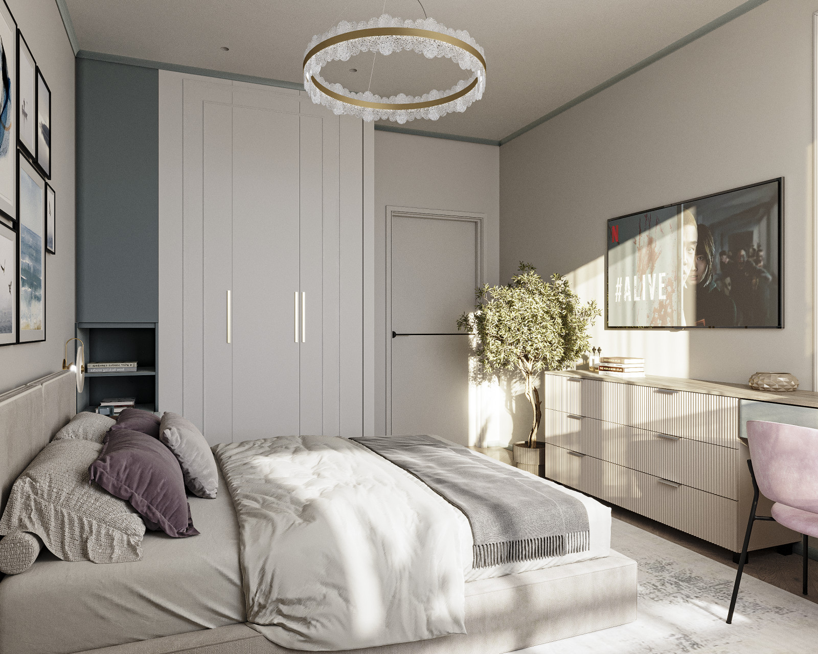 Проект 2х-комнатной квартиры в Мегаполис-парке