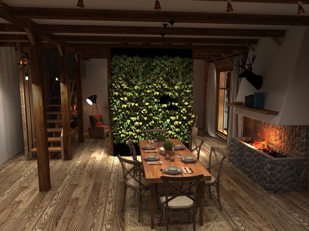 Дизайн проект интерьера загородного дома в стиле Шале