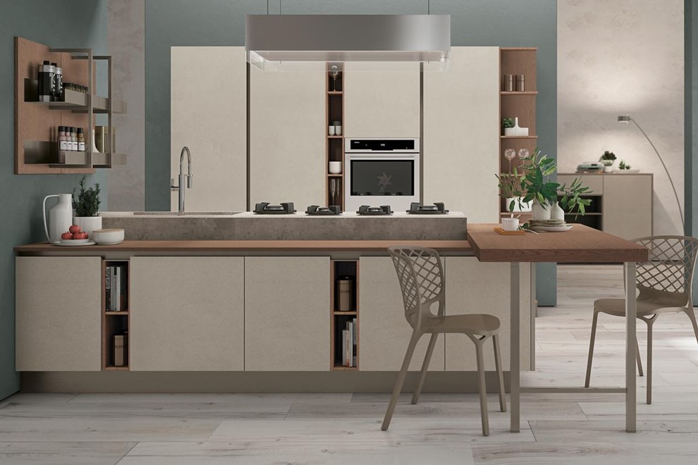 Photo of a contemporary kitchen in Melbourne.