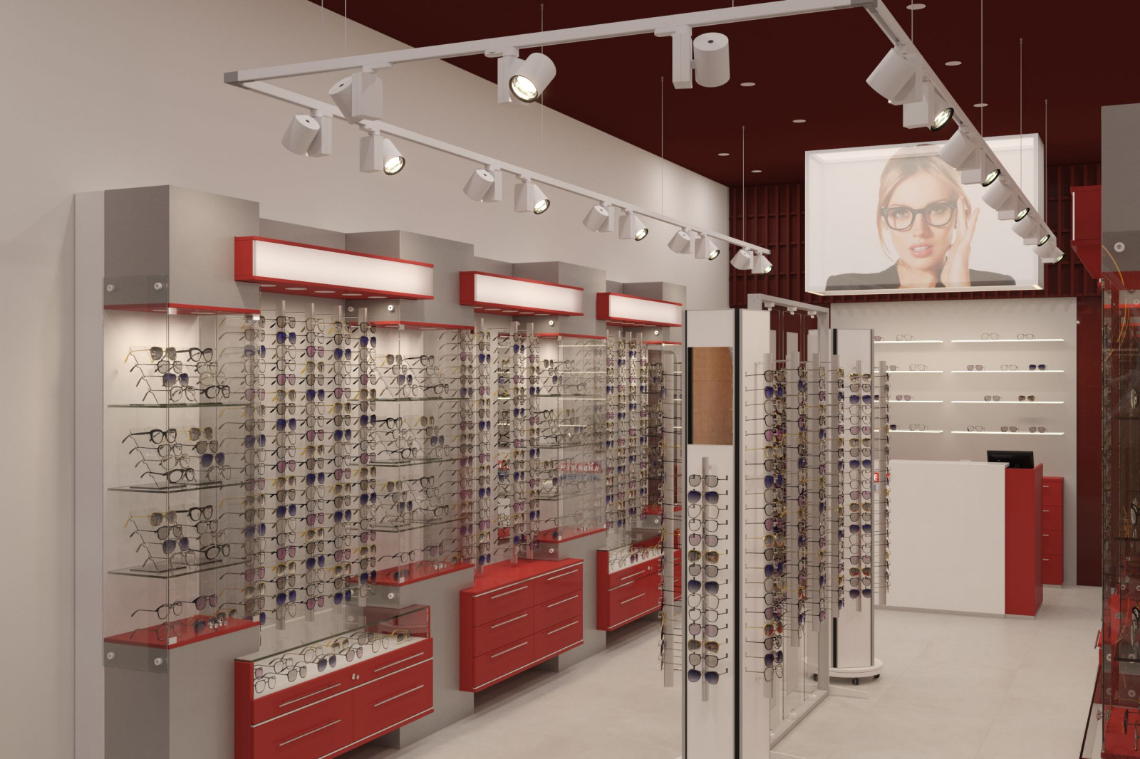 Интерьер салона оптика