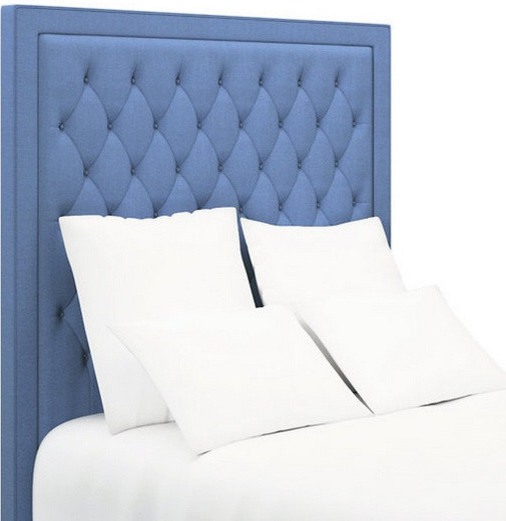 Stonington Tufted Headboard | French Blue - Contemporary - Headboards