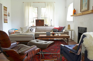 Dallas, TX: Sara & Rocky Garza - Eclectic - Living Room - Dallas - by