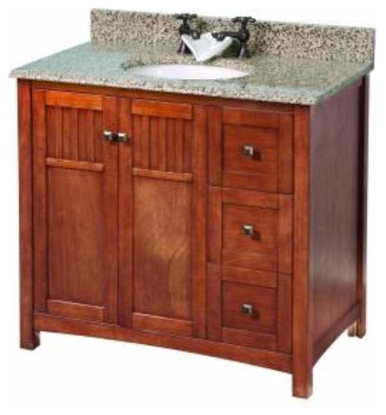 Foremost Knoxville 36 Inch Vanity in Nutmeg Finish