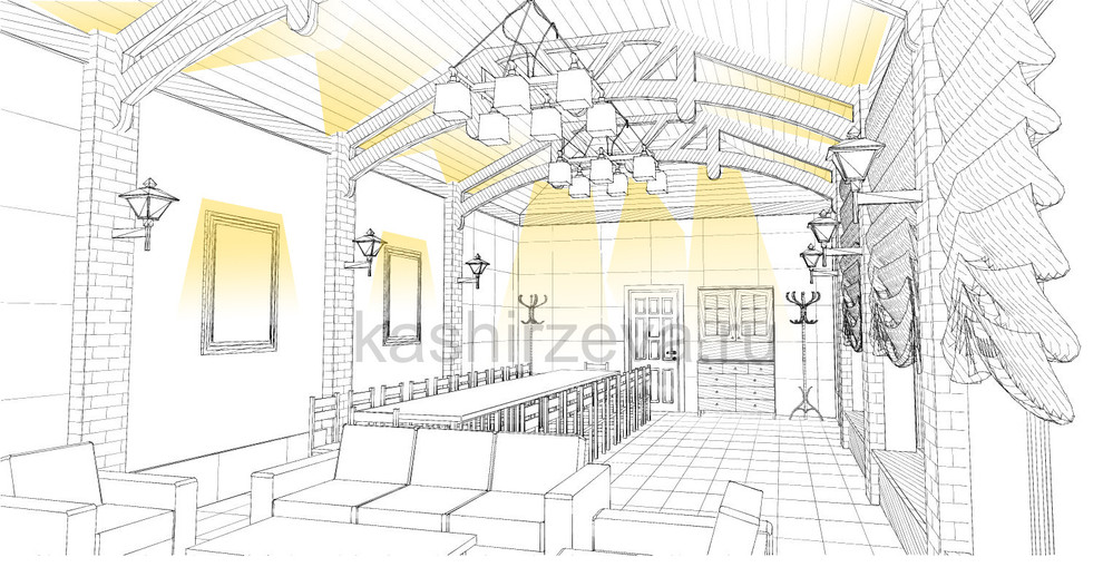 Беседка барбекю