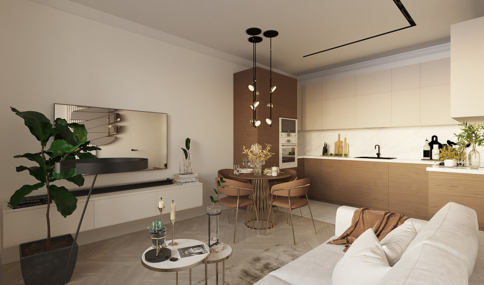 Кухня-гостиная в современном стиле