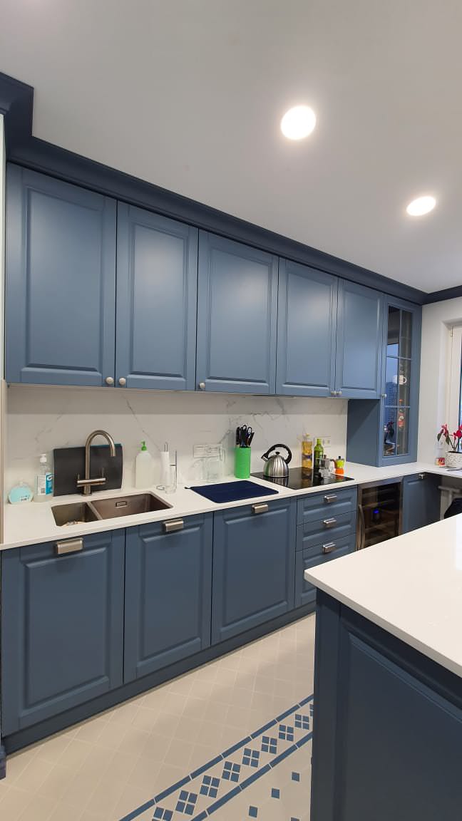 Соременная классика в серо-голубых тонах