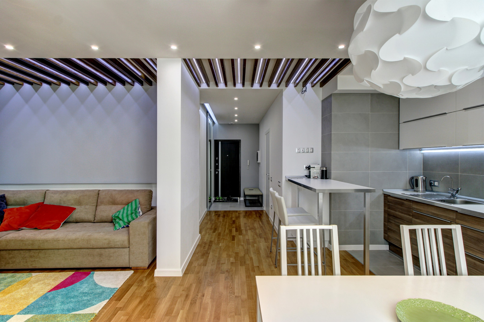 Гостиная-кухня-прихожая