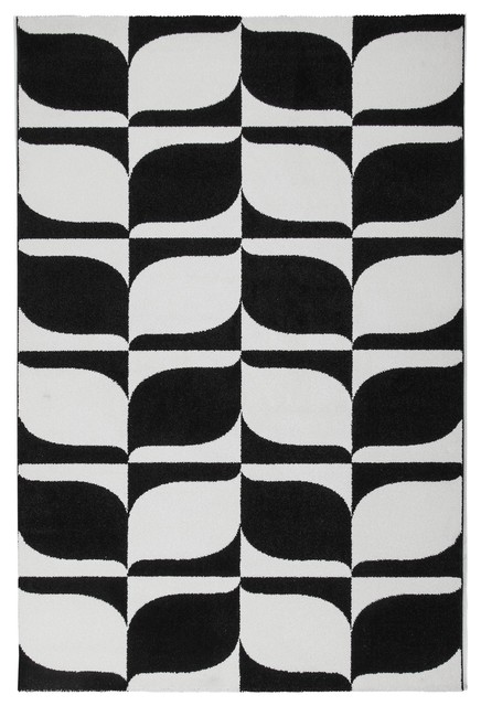 Modern Leaf Floor Rug, 120x170 cm