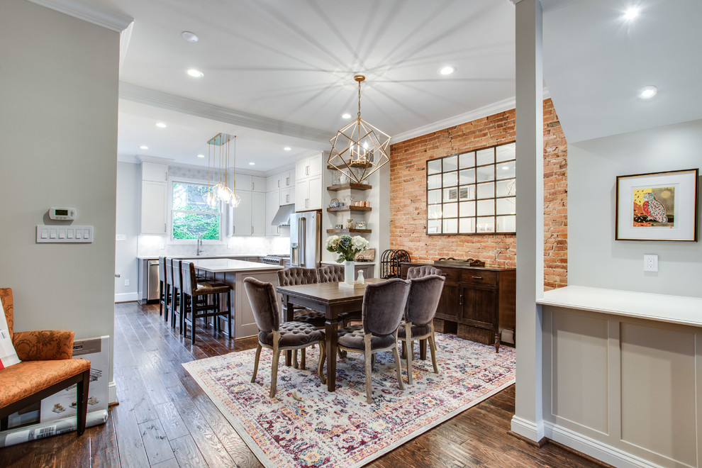 Example of a transitional dining room design in DC Metro