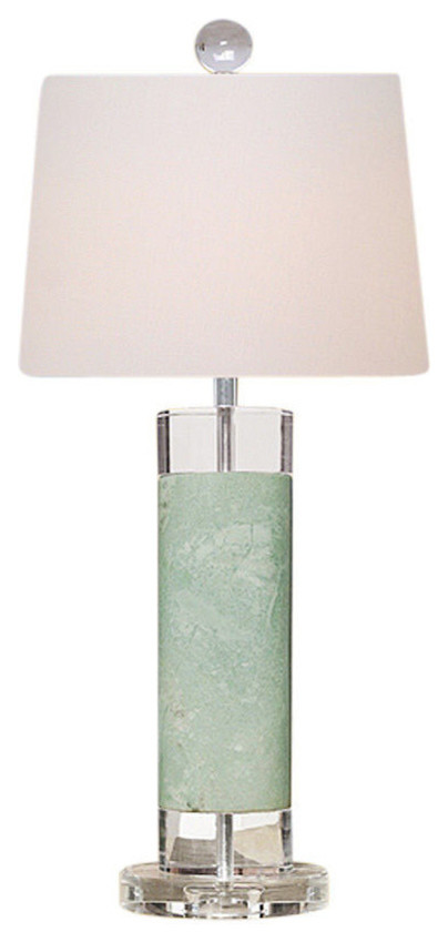 jade green table lamps
