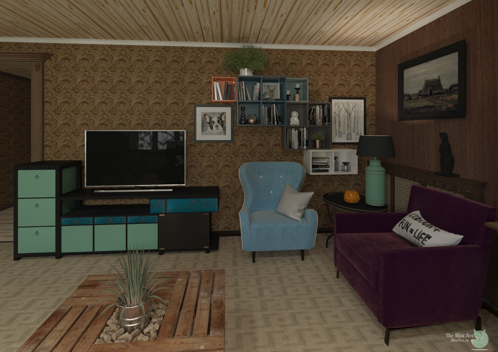 Декор мансарды c элементами steampunk