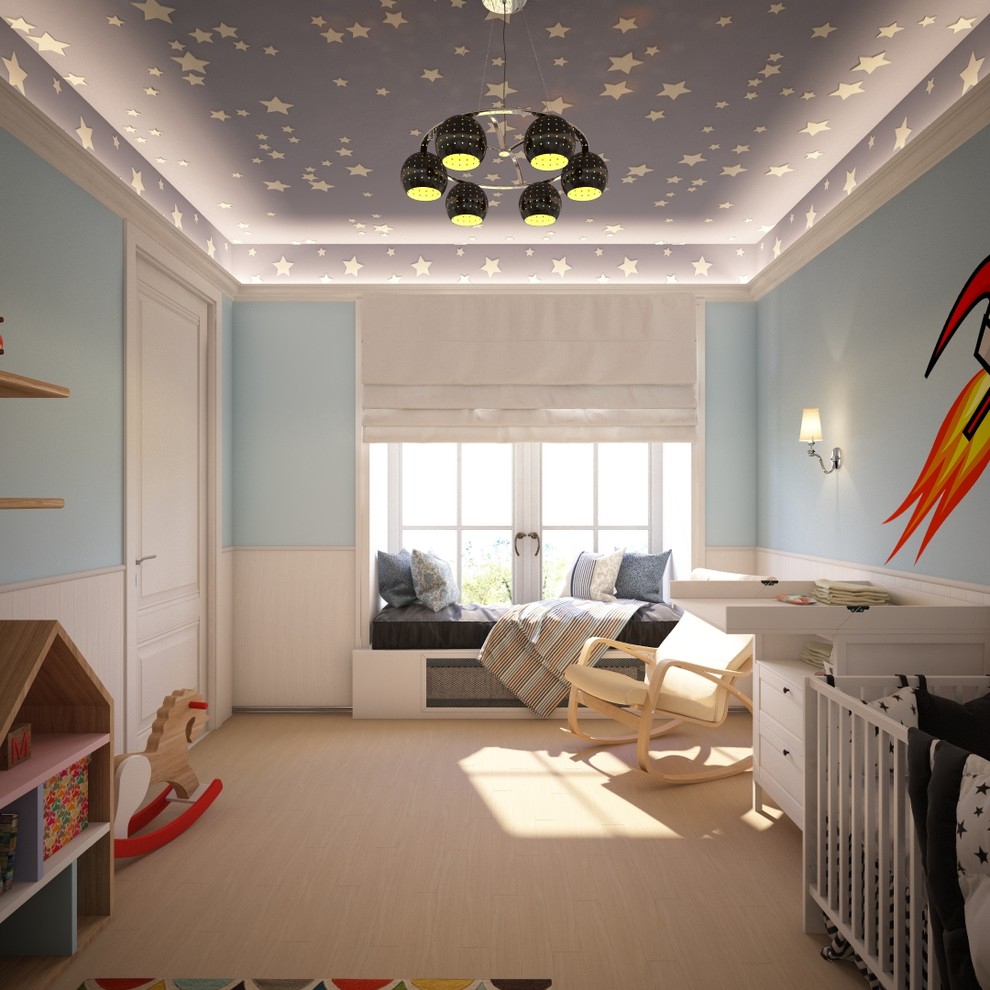 Светлый дом в неоклассическом стиле