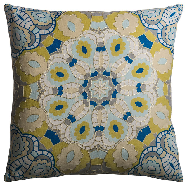 Rizzy Home One Of A Kind Cotton Satin Multi Pillow 20 X20 Cotton Satin Multi Pillow 20 X20