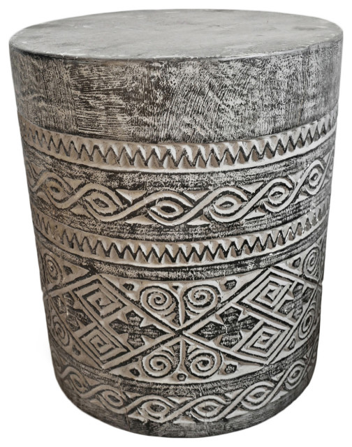 Java Grey Wash Side Table Stand French Country Side Tables And End