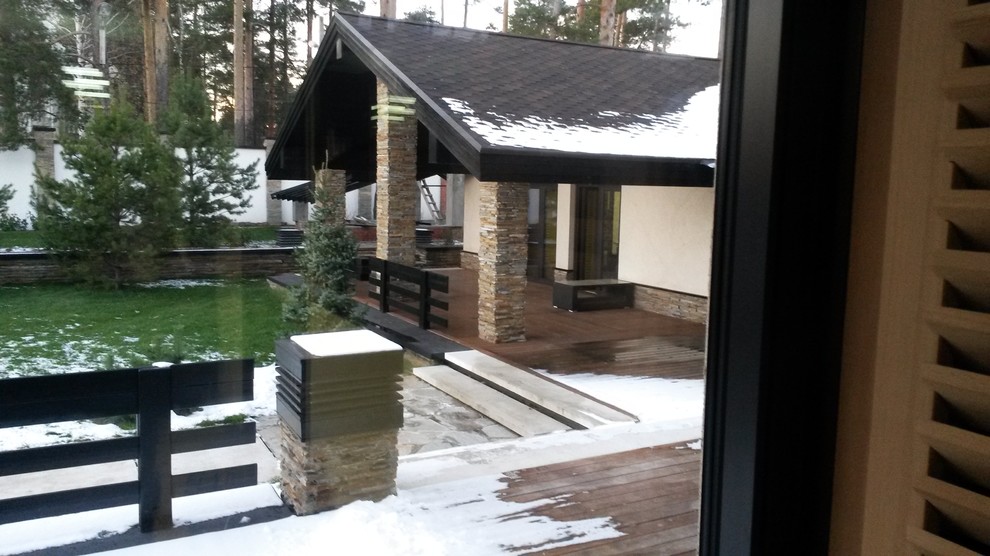 Большой дом с бассейном в стиле ШАЛЕ