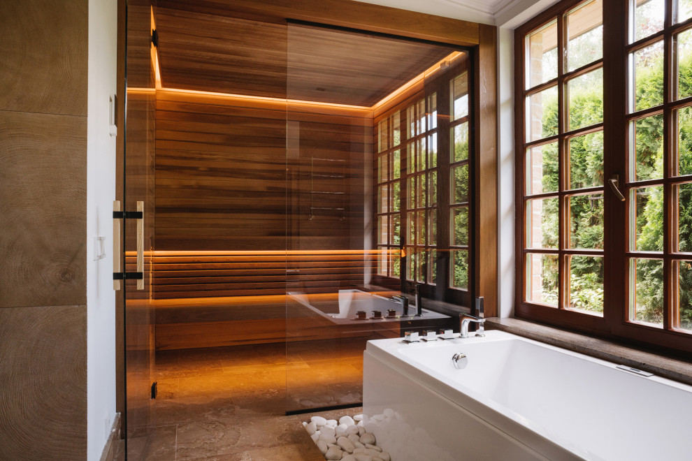 Сауна из термоосины.