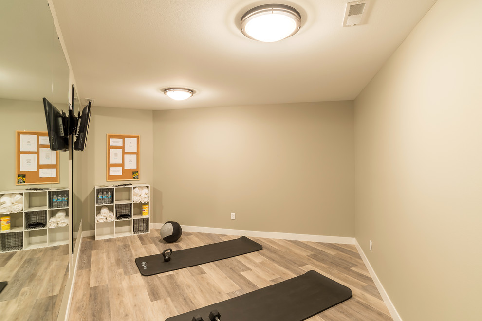 Photo of a transitional home gym in Other.