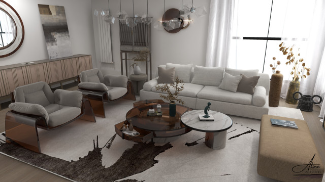 Mid Century Modern Lounge midcentury-living-room