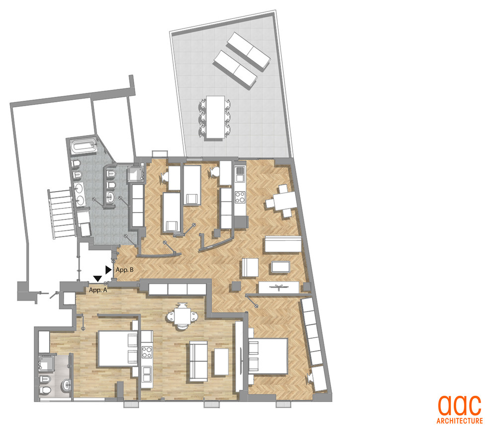 Casa B frazionamento - ristrutturazione | 85 mq, 49 mq