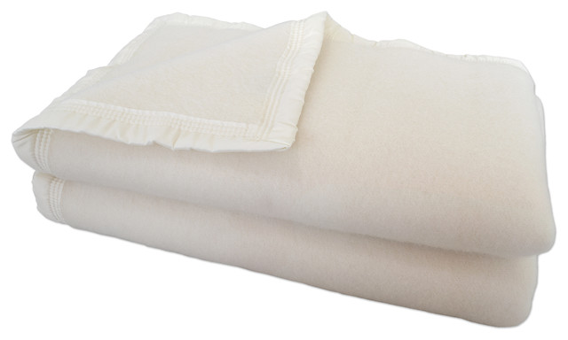 Aubisque 100% Wool Blanket, 500Gsm 33 Microns, Natural, Queen