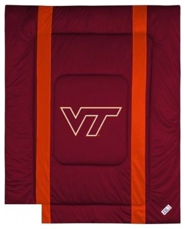 Virginia Tech Bedding - NCAA Sidelines Comforter - Full