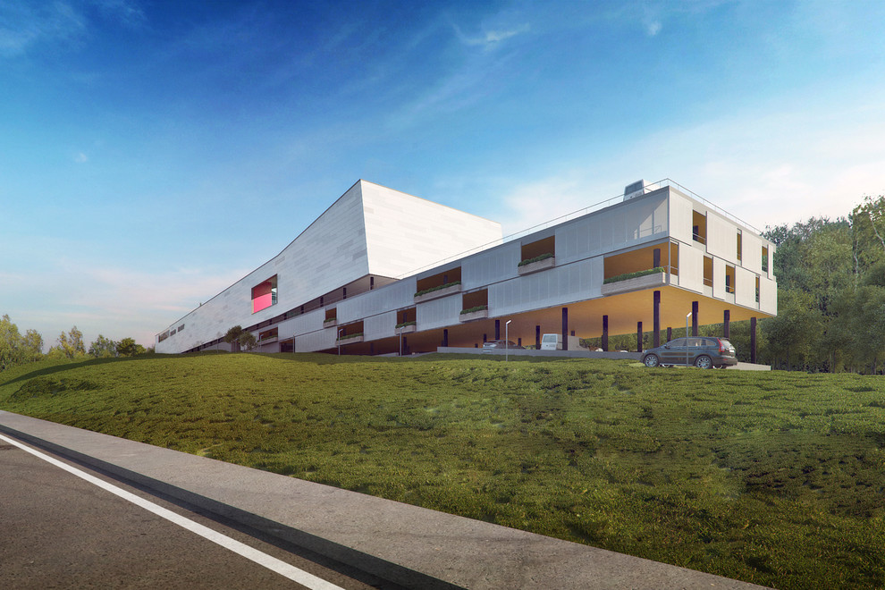 торговый комплекс на подъездной трассе