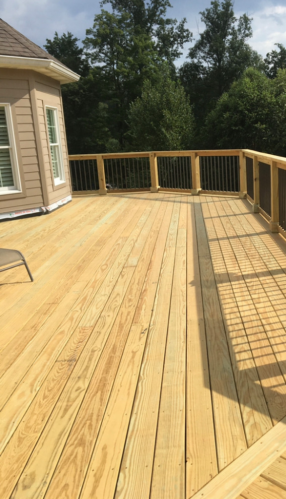 New deck with Dek Drain underdeck waterproofing system