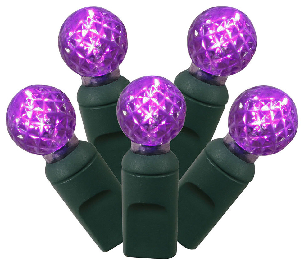 Vickerman 100-Light LED Lights, Purple
