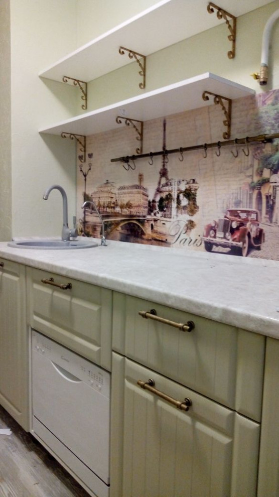 Маленькая кухня Прованс 4,5 м.кв.