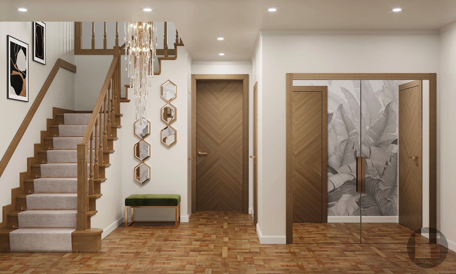 Стильная гостиная в неоклассике