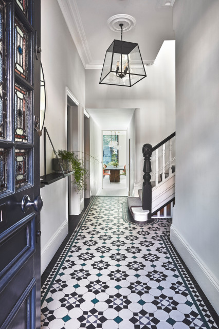 Hallway Tile Floor viktorianisch-eingang