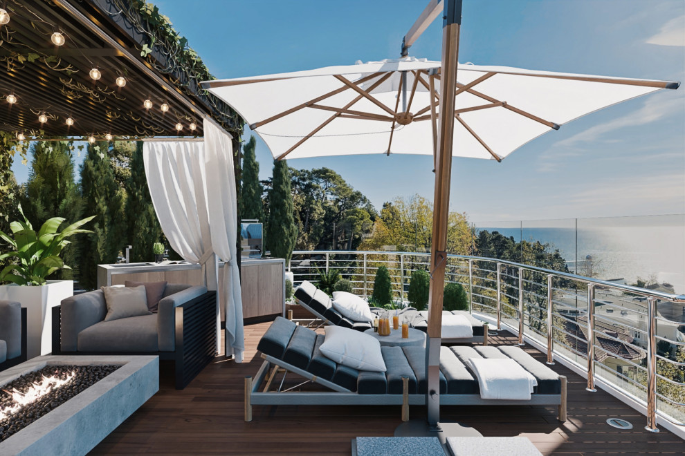 Терраса пентхауса в г. Сочи