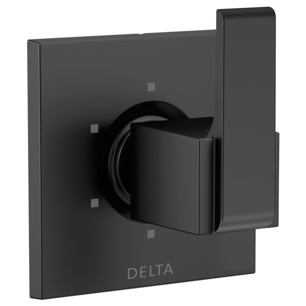 Delta Ara 6-Setting 3-Port Diverter Trim, Matte Black, T11967-BL - Tub ...