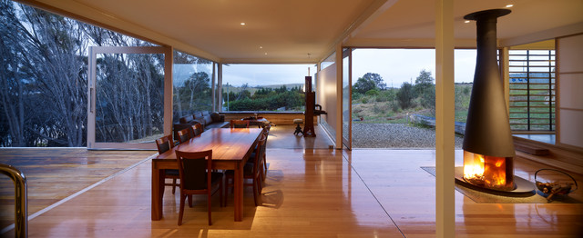 Arm End House contemporary-living-room