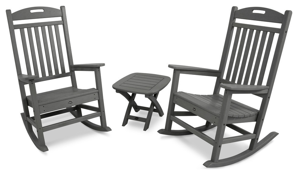 Yacht Club 3 Piece Rocker Set Modern Outdoor Lounge Sets By Polywood - Trex Outdoor Furniture Yacht Club Rocker Chair Classic White Yacht Club 3 Piece Rocker Set Modern Outdoor Lounge Sets By Polywood - Trex Outdoor Furniture Yacht Club Rocker Chair Classic White