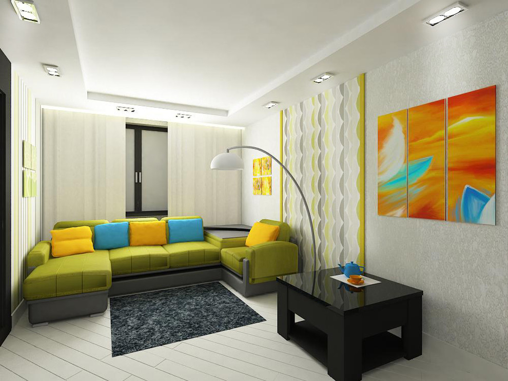 Разработка гостиной в 2 комнатной квартире, в Москве