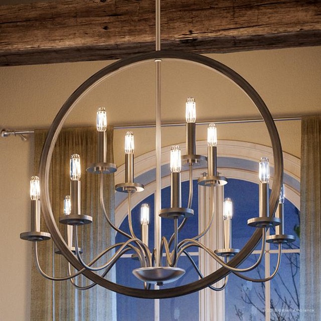 Luxury Modern Farmhouse Chandelier, Dunkirk Series Transitional