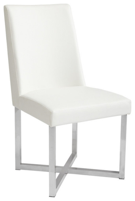 Moesen Dining Chair White Contemporary Dining Chairs By Rustic Home Furnishings